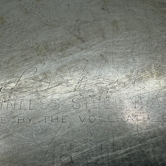 Vintage Vollrath LO-HEET Aristocrat Stainless Steel 10” Skillet Sauce Pan No Lid - Picture 5 of 10